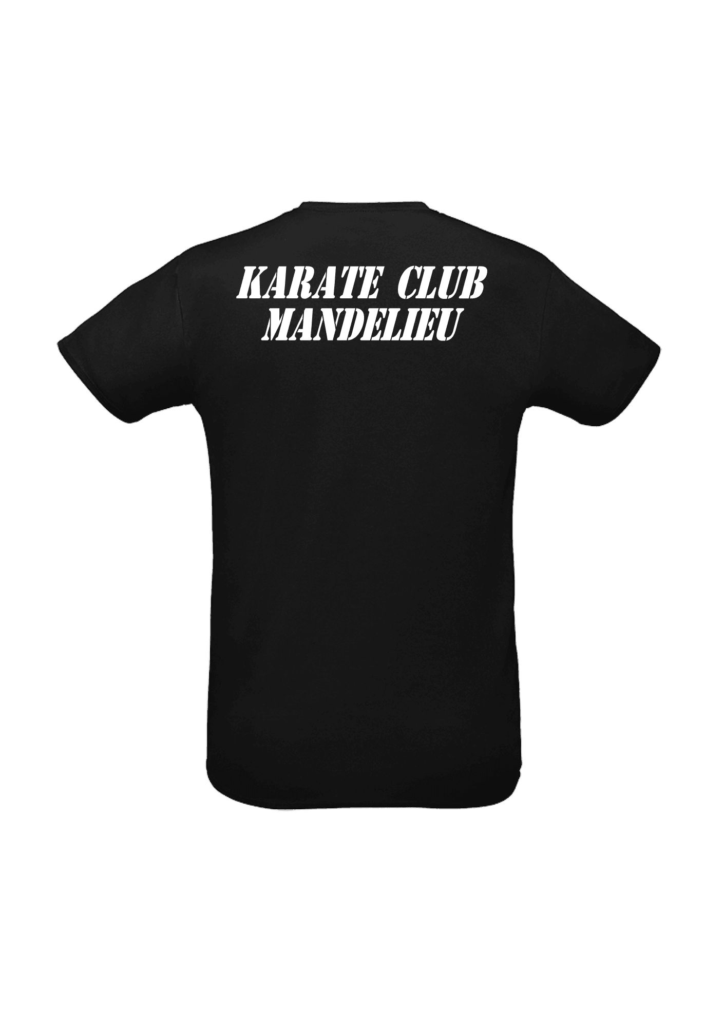 T-shirt sport Noir Adulte 003 KARATE CLUB MANDELIEU - KCM03-SPRINTNOIRDOS