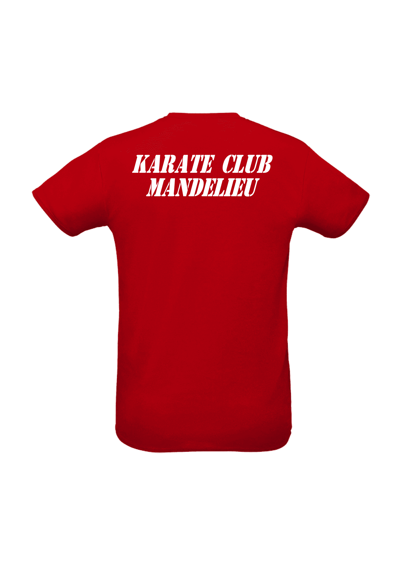 T-shirt sport Rouge Adulte 004 KARATE CLUB MANDELIEU - KCM04-SPRINTROUGEDOS